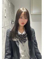 ムーン バイ ケンジ(moon by KENJE)&nbsp;sara/ダークグレージュ/顔まわりレイヤーカット／学生カラー