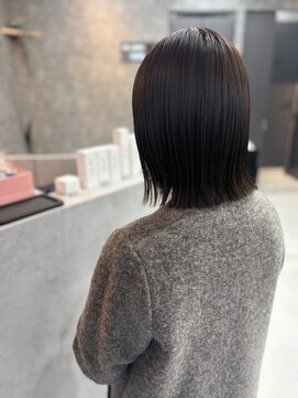 切りっぱなしスタイル