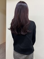 ヒントステーション(HINTSTATION)&nbsp;〈浅草 半個室〉ワインレッド×ウェーブ巻き