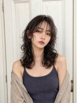 アロマ ヘアー ルーム 新宿3号店(AROMA hair room) ウルフ/ミディアム/くせ毛風パーマ/無造作パーマ/レイヤー/新宿