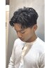 【新規】カット+ニュアンスパーマ(ワンカール、ニュアンス)¥9,000