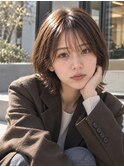 レイヤーボブ髪型20代30代40代50代前髪あり前髪なし面長丸顔越谷
