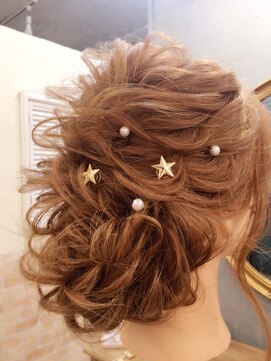 ヘアメイクアンドセットサロン リッコ(Hair make&set salon Ricco) 梅田セットサロンRicco 結婚式二次会ヘアアレンジ