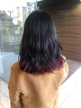 ヘアメイク シュシュ(Hair make chou chou) 大人かわいい前髪ココアブラウンフリンジウェーブ20代30代