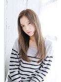 かきあげナチュラルストレートスタイル