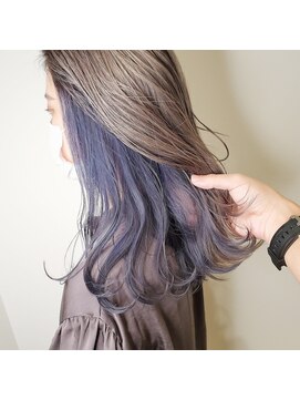 タブーセントラル(TABOO Central) 【TABOO Central】青紫のインナーカラーでおしゃれに