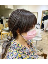 エル(EL by green)&nbsp;《tomi》シースルーショート×パープルアッシュ