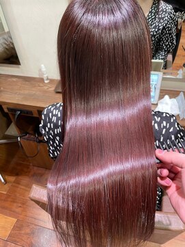 キュア 表参道(CURE) 黒髪/グレージュカラー/ココアベージュ/ヘルシーロング[表参道]