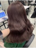 ピンクブラウン/韓国/艶髪/艶カラー