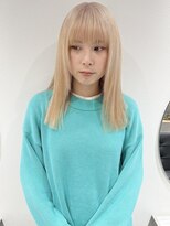 ラミエバイメルト 下北沢(lamie by melt)&nbsp;【村上慶登】ホワイトブロンド ブリーチ 切りっぱなし ベージュ