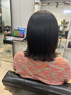 ナンバースリー 溝の口店(Number Three) 切りっぱなしボブ