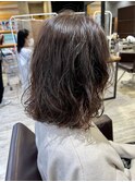 西宮/大人かわいい/小顔/斜めバング/アシンメトリー/ウルフ
