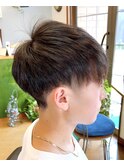 ツーブロマッシュショートスタイル