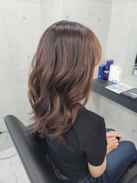 エンディアリング 東銀座(Endearing) 斜めバング/グレージュカラー/デザインカラー/眉毛/銀座/東銀座