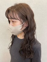 セブンルックス モカ 宇都宮鶴田店(7LOOKS mocha) ロングパーマ×オリーブベージュ