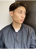 メンズニュアンスパーマセンターパートメンズスパイラルパーマ