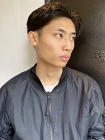 ロイ 南青山 表参道(ROI)&nbsp;メンズニュアンスパーマセンターパートメンズスパイラルパーマ