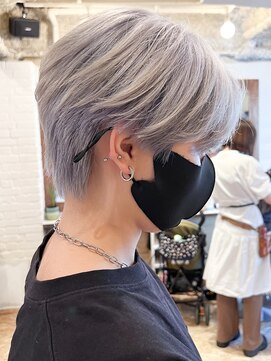 ラレイ ハラジュク(Lalei harajuku) 【ささき】マッシュウルフ/ダブルカラー/ホワイトカラー/メンズ