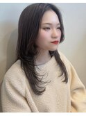 ロングレイヤースタイル/ニュアンスカラー/レイヤーロング
