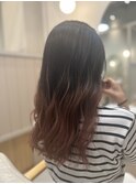 ピンクブラウングラデーション