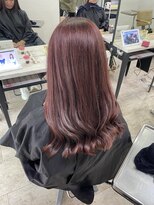 アジールヘア 所沢プロペ通り店(agir hair)&nbsp;ピンクベージュ小顔カットワンレンケアブリーチ所沢韓国練馬
