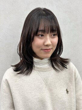 クム 横浜(qumu) 【qumu MARIKO】顔まわりレイヤー×ショコラブラウン