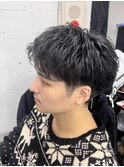 ツイストスパイラルパーマツイストパーマメンズパーマ刈り上げ