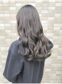 アッシュグレージュ × ロング