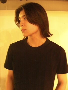 ノラジャーニー(NORA Journey) メンズボブウルフメンズミディアムレイヤーカットメンズウルフ