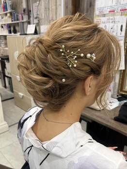 ヘアー アンド ネイルズ ドウケシ アープ(Hair and Nails Doukeshi Arp)の写真/浴衣+ヘアセット￥4400～/1日100名以上来店の実力派サロン！可愛くて崩れないと毎年大好評(千葉・千葉中央)