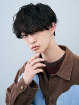 ガリカ 蔵前(Gallica)&nbsp;ラフな柔らかさのある束感波巻きパーマ×黒髪王道マッシュ