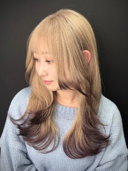 韓国風ダブルカラー～バレイヤージュまでデザインカラーに特化♪草加駅から近くの美容室LOHAS
