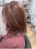 ボブにレイヤーをいれて、ピンクベージュに archive垂水