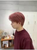 ハイトーンセンターパート韓国メンズヘア【Louwe 渋谷 mitsuki】
