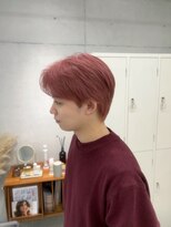 ローウェ 渋谷(Louwe)&nbsp;ハイトーンセンターパート韓国メンズヘア【Louwe 渋谷 mitsuki】