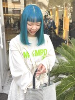 タイドヘアー 茨木2号店(TIDE HAIR)&nbsp;ターコイズカラー