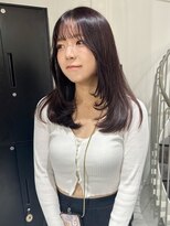 カミエ(kamie)&nbsp;顔周りレイヤー/ラベンダーグレージュ/三宮美容室