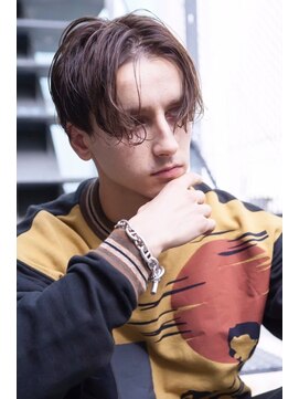 メゾンバイハバナ(maison by HAVANA) メンズビジネスツーブロックセンターパート束感ショートマッシュ