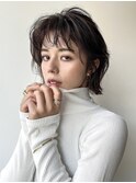 癖毛風なコージーショートボブ