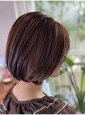 大人可愛い30代40代50代ナチュラルレイヤーショートボブ◎代官山