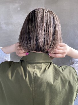 スニップ(Snip) 20代30代40代抜け感ミルクティベージュボブショート