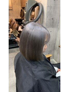 ラフ(LAFF) #黒髪#ボブルフ#ネビージュ#小顔#ワンレン