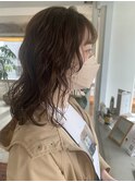 ミディアムパーマニュアンスパーマ前髪パーマ