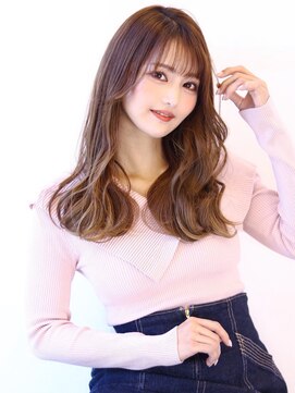オーロ 宝塚店(ORO) 【ミルクベージュ小顔こなれヘアフェミニンゆるふわカール】