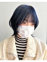 マーシアバイアルティナ 蒲田店(Marcia by artina)&nbsp;マリンブルー_ミニウルフ_ブルーサファイア_マッシュウルフ