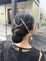 ジュジュル 稲毛本店(jujur)&nbsp;斜めバング/グレージュカラー/デザインカラー/シルキーベージュ