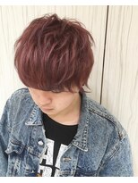 ヘアテリア リュウ 大塚(hair teria ryu)&nbsp;メンズベリーピンクマッシュ【ryu 大塚 北口】