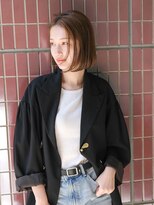 レトン 銀座(leton)&nbsp;シアーカラー/カール/顎下ボブ/銀座/ショートボブ/ハイライト