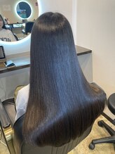 髪質改善ロングヘア×ダークトーン