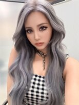 リリー(Lilley)&nbsp;【lilley 稲永麻衣】エクステ+ブリーチ+ロングヘア+韓国ヘア